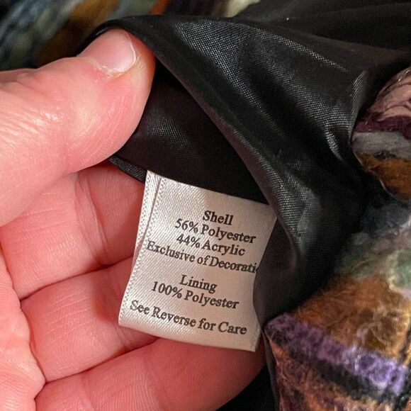 Katherine New York Multicolor Textured Wool-Blend Jacket - Picture 11 of 13